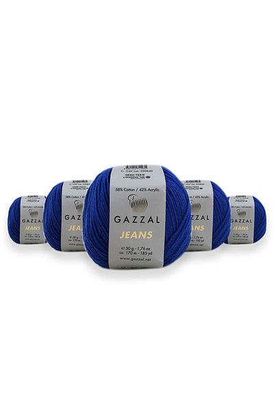 Gazzal Τζιν 50 Gr 5 Πακέτο Amigurumi Punch Πλεκτό Χέρι Κλωστή Taka Yarn (1157 Jns)