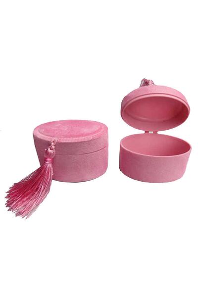 Genel Markalar Kutu Oval Flok Kaplama Pembe 1 Adet