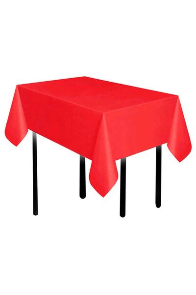 Acar Süs مفرش سفرة منزلي سادة مقاس 137x183 أحمر 1 قطعة