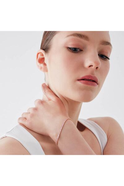 Merano Design Beyaz Baget Bileklik 4mm