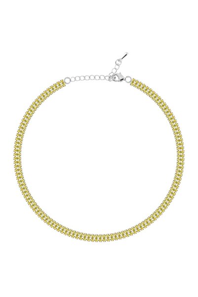 Merano Design 5mm Sarı Baget Choker