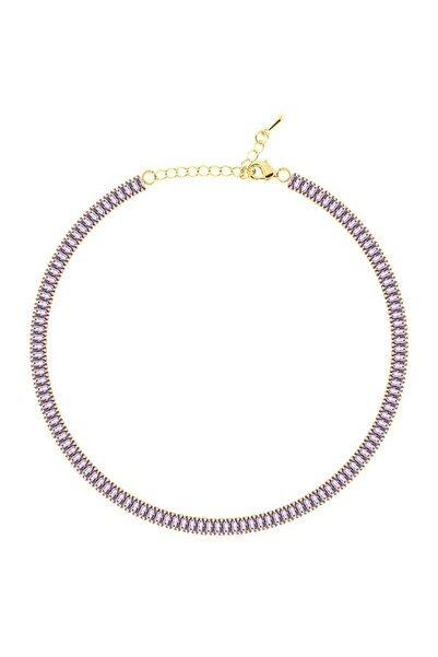 Merano Design 5mm Mor Baget Choker