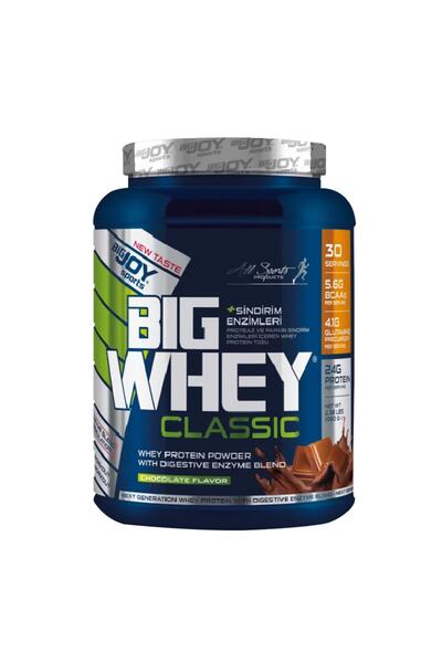 Bigjoy Sports بروتين مصل اللبن الكلاسيكي من بيججوي 1080 جرام 30 حصة بنكهة الش...