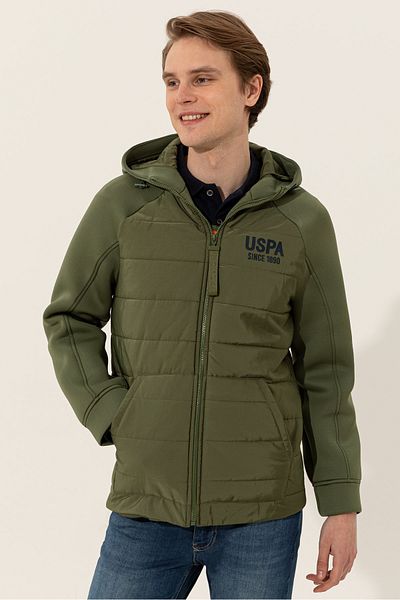 U.S. Polo Assn. Green Men's Cardigan