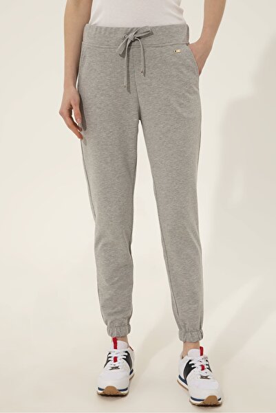 U.S. Polo Assn. Gri Kadın Örme Pantolon
