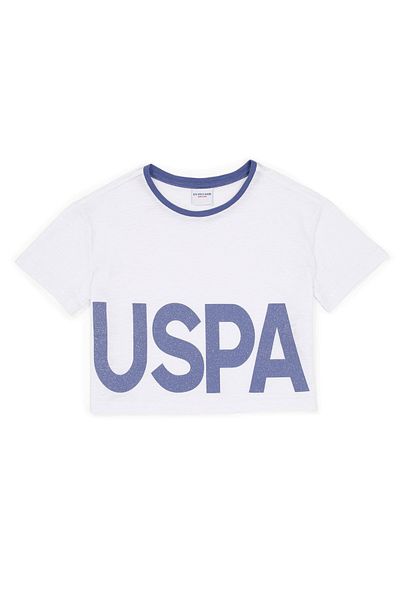 U.S. Polo Assn. Tricou pentru fetiță albastră