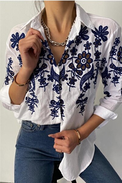 FEMELLE Cămașă Brode de damă