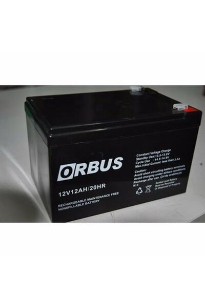 ORBUS 12v 12ah Elektrikli Bisiklet -ups Bakımsız Kuru Akü