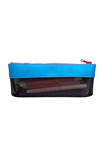 Le Color Semi Transparent Pencil Case Blue