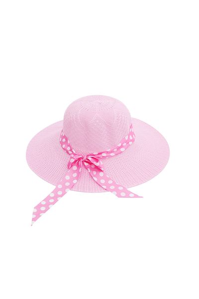 EXİZTİCARET Pink Color Women's Beach Hat