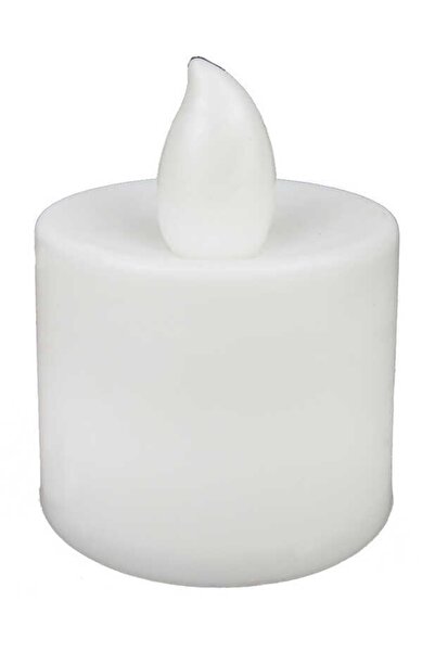 Acar Süs Mum Led Işıklı Beyaz 3.5x4.5 Cm 1 Adet
