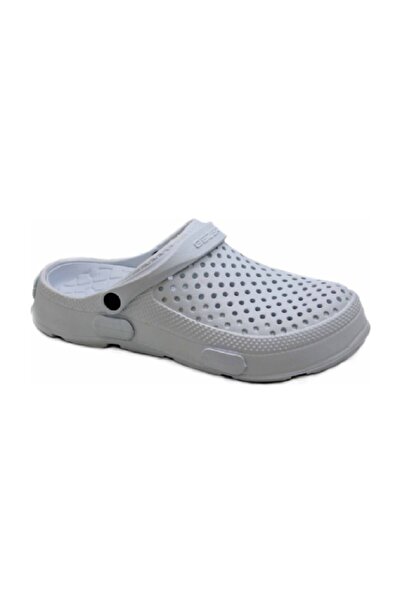 GEZER Papuci Crocs Sabo pentru femei, medicali, spital, asistentă medicală, Eva -alb