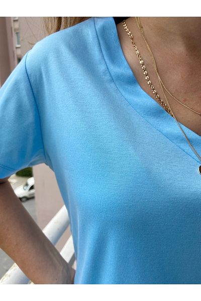 Elegant Design Shine Mercerized 100% Cotton Basic T-shirt