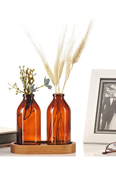 bigpapel Vazo Amber 2'li Stantlı