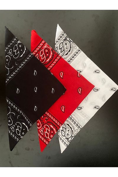 Gülerbandana by yunus güler Ethnic Pattern Bandana Set 3 Pieces