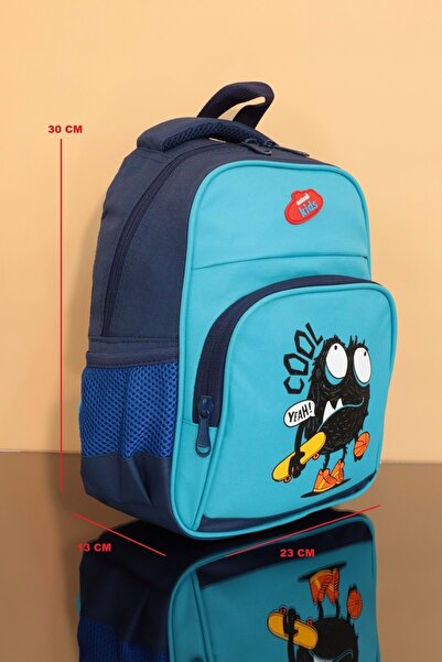 Kidessa 1234 Anatomik Sırtlı Yapılı Unisex Anaokul Çantası