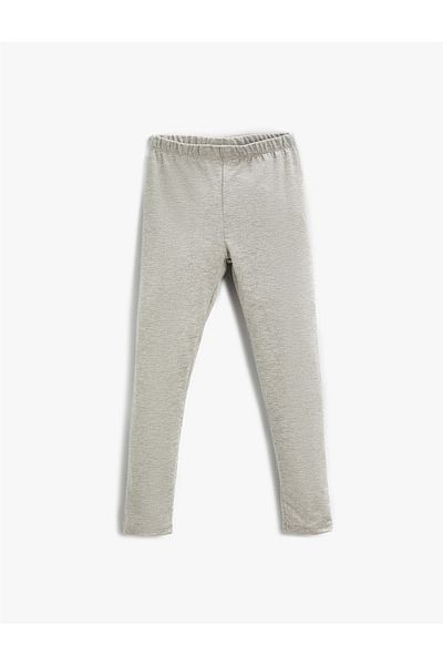 Koton Elastic Waist Leggings Glitter