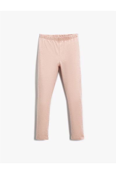 Koton Elastic Waist Leggings Glitter