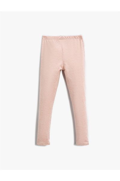 Koton Elastic Waist Leggings Glitter