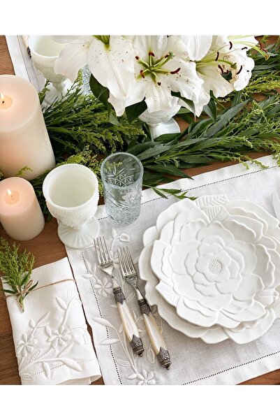 Tunesi Home Rölyef Serisi Beyaz Amerikan Servisi