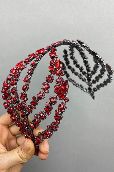 Hobigram إكسسوار شعر العروس مزدوج الجوانب إكسسوار شعر هيلين تاج العروس – إكسسوار العروس، تصميم أنيق – Ge