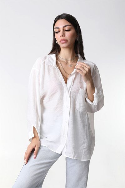 MAWA Ms Perry Oversize Low Shoulder Shirt