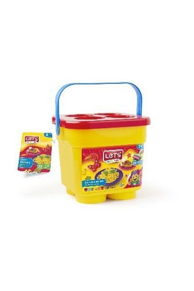 Lets Bucket Play Dough 6 Colors + 16 Molds / L8902
