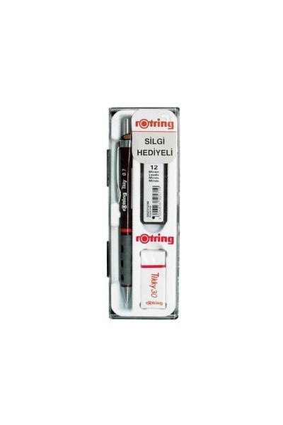 Rotring Tikky Versatil Tip Pen Set 0,7mm Claret Red