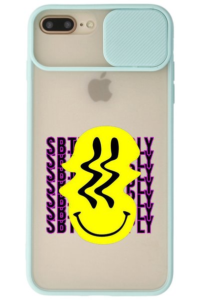 WANNA PROTECT iPhone 7 Plus Water Green Camera Protected Sliding Smiley Print...