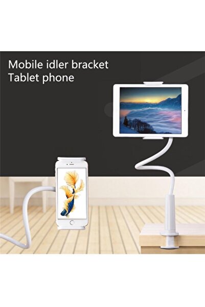 Asfal Ayarlanabilir Masa Sıra Yatak Başlığı Telefon Ve Tablet Tutucusu Holder...