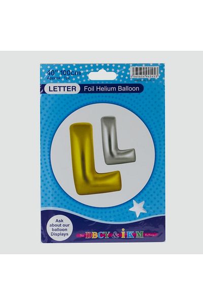 Asfal Yellow Colored 40*100 Letter Foil Balloon