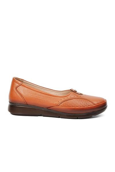 Voyager 8766 Tan - Pantofi casual de damă din piele naturală