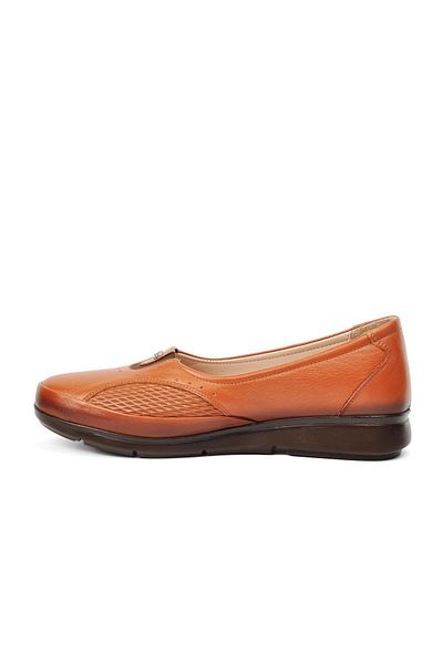 Voyager 8766 Tan - Pantofi casual de damă din piele naturală