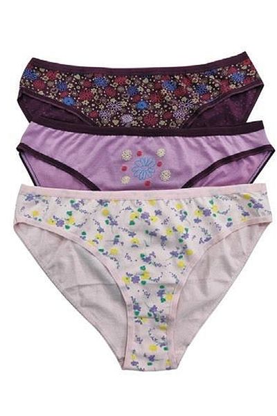 KOTA Pachet de 3 chiloți bikini imprimați