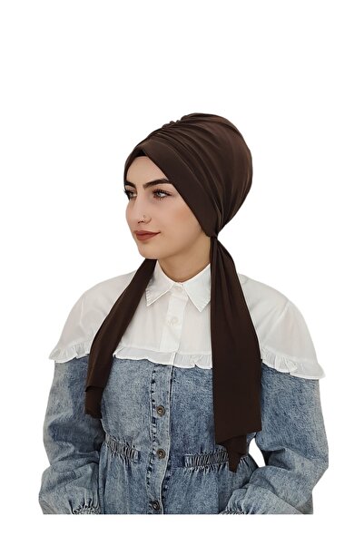 R&S modibone Σχέδιο Shirred Ready Bonnet Hijap Brown