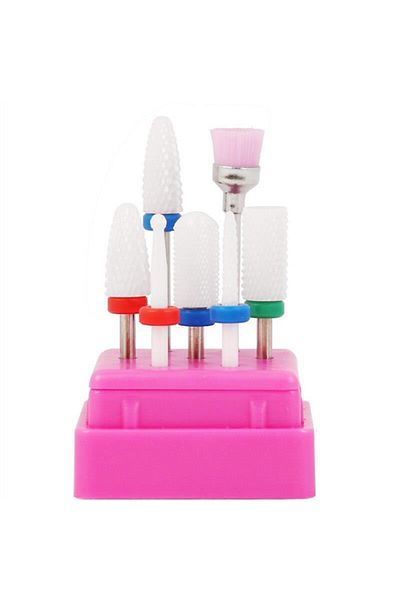 SONREYON 7 Pieces Professional Ceramic Pedicure Manicure Tips