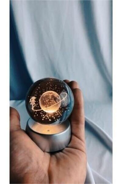 Zeryas Home Satürn Cam Küre Rengarenk, Satürn Kız Küre, Renk Değiştiren