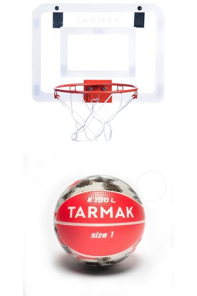 Decathlon Kırmızı - Mini B Basketbol Potası ve Mini Basketbol Topu