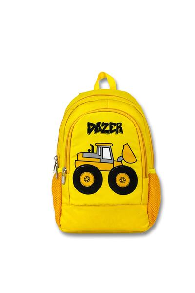 Cennec Ümit Çanta Sarı Dozer Anaokulu Çantası 2605