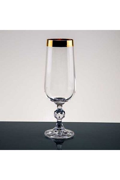 Paşabahçe Bohemia Crystalite Gold Leaf Coffee Serving Water Glass
