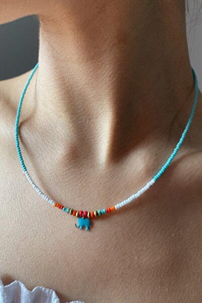 Cocopelli Concept El Yapımı Otantik Mine Boyama Fil Kolye