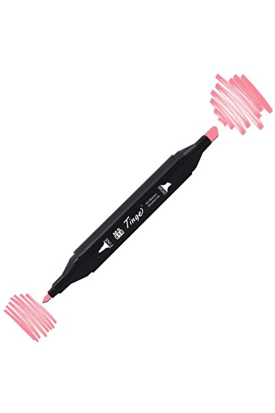 Tinge قلم تحديد مزدوج الأطراف R8 وردي وردي