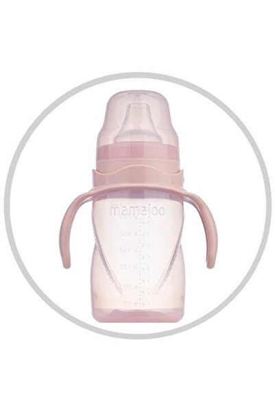Mamajoo Educational Cup with Handle 270 ml & Anti Colic Spout Powder Pink