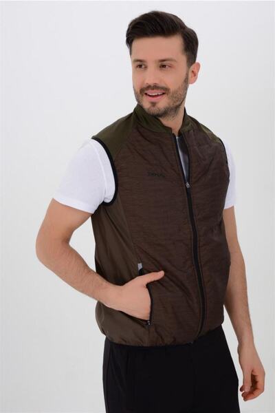 TRYON Men's Vest - Tryon Men's Running Vest Khaki - Mostar - Mostar