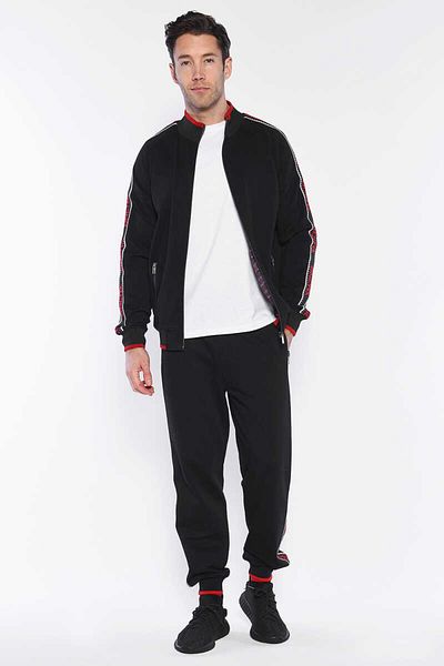 ECKO UNLTD Ανδρικό φούτερ με γιακά Rafael Black