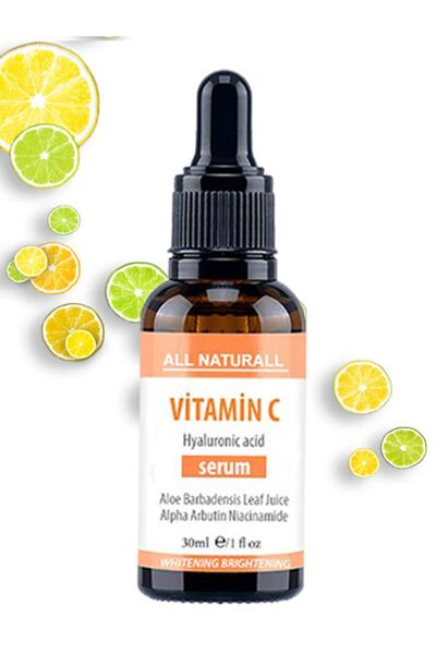 All Natural C Vitamini Hyaluronic Acid Serum