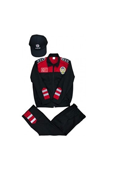 Temiz Pazar Yunus Çocuk Polis Kostümü 7-8 Yaş Çocuk Polis Kıyafeti