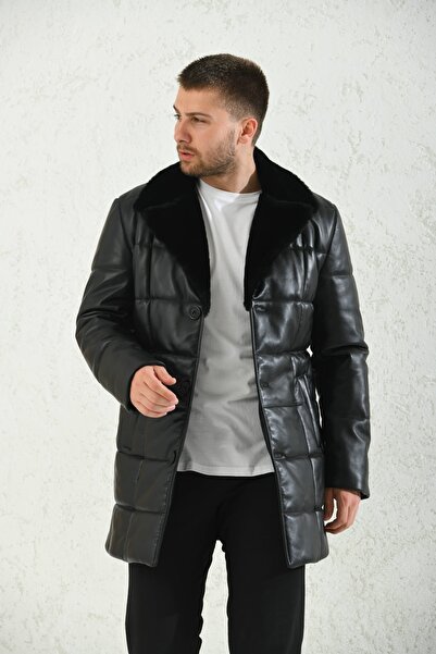 Weskam Men's Black Coat