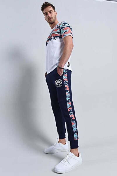 ECKO UNLTD Lacivert Erkek Şeritli Eşofman Alt NEVADA JOGGER
