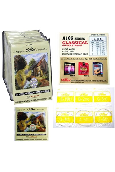 Alice Σετ χορδών κλασικής κιθάρας A106-h Hard Tension